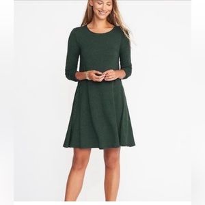 Olive Green Swing Dress Size L